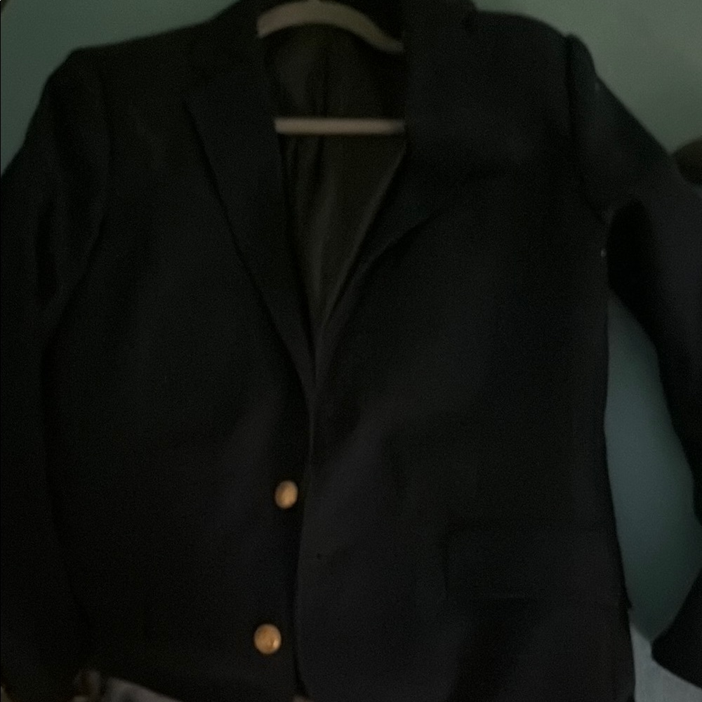 Classic Navy Blazer with Gold Buttons
